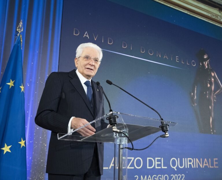 IL PRESIDENTE MATTARELLA ALLA PRESENTAZIONE DEI DAVID DI DONATELLO 2022