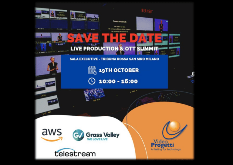 VIDEO PROGETTI | THE BROADCAST TECH-EVENT OF THE YEAR 19 OTTOBRE 2022 – MILANO