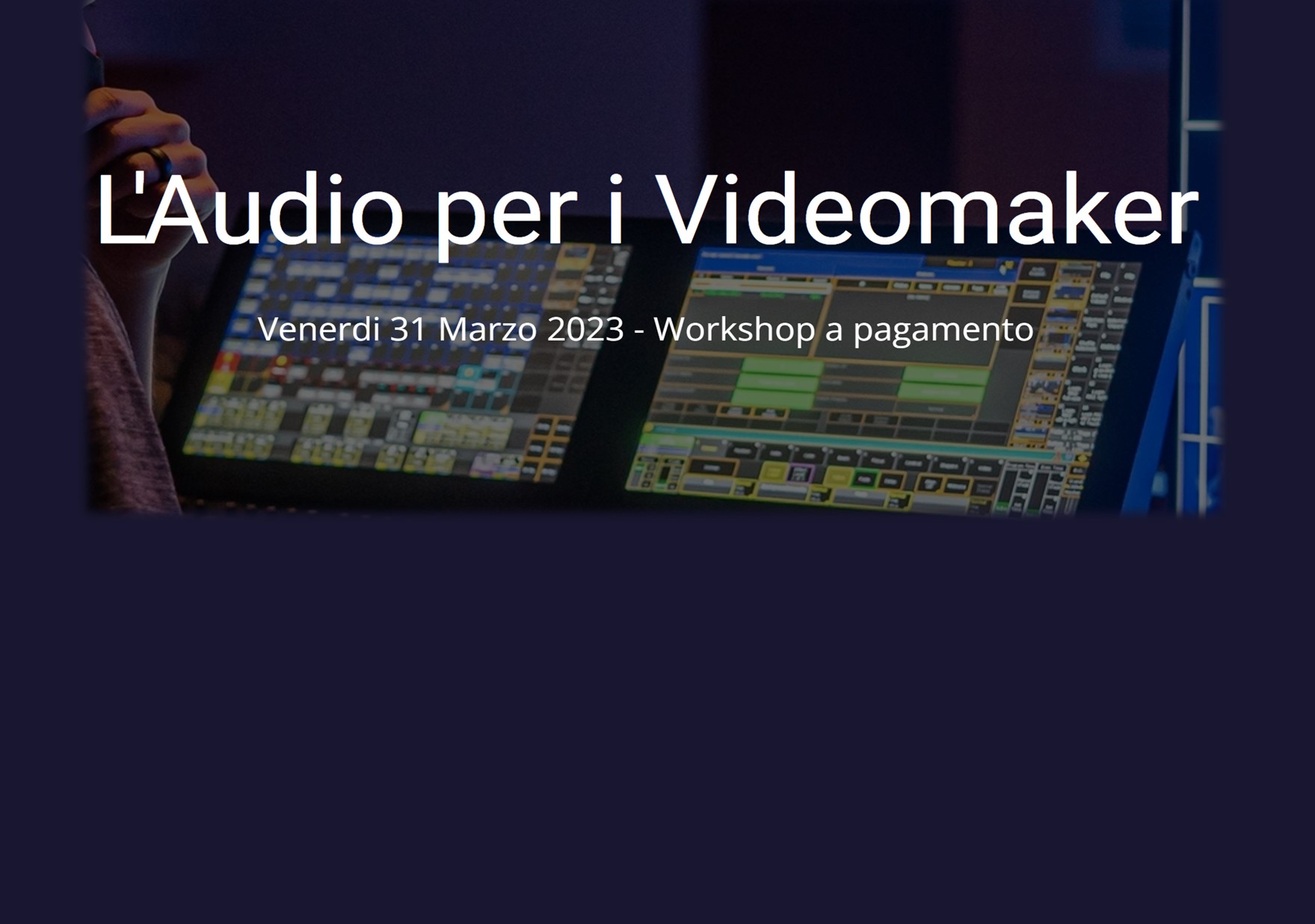 ADCOM IN COLLABORAZIONE CON NOCTIVAGA MUSICA PRESENTA "L'AUDIO PER I ...